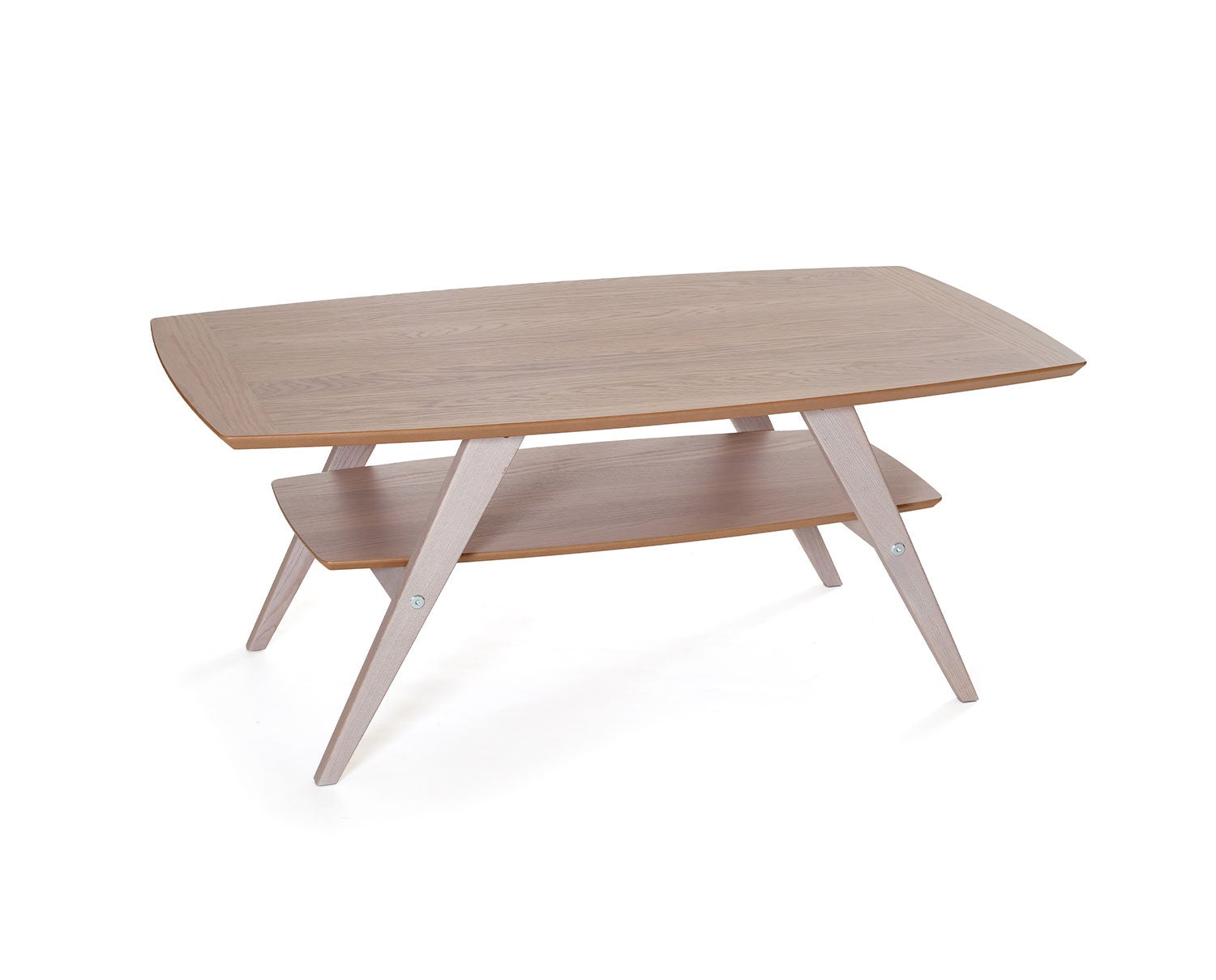 Opus Soffbord 120 i vitpigmenterad ek