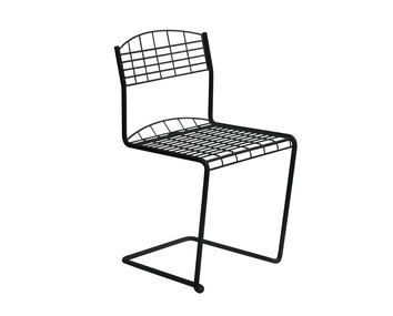 High Tech Stol i färgen Svart med finstrukturerad pulverlack