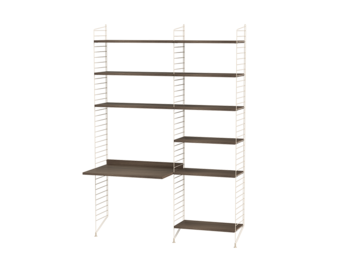 String kombination arbetsplats B Valnöt/ Beige