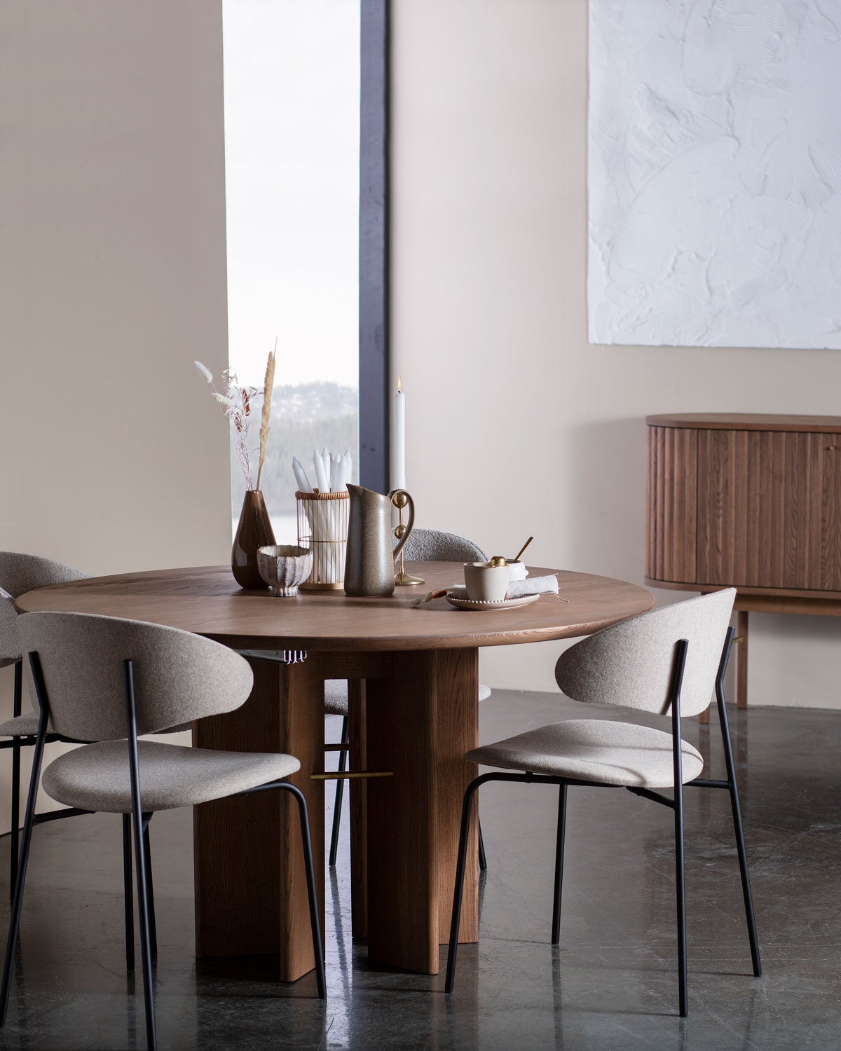 Velvet Fan | Antik brunoljad ask (C12) | Mässing