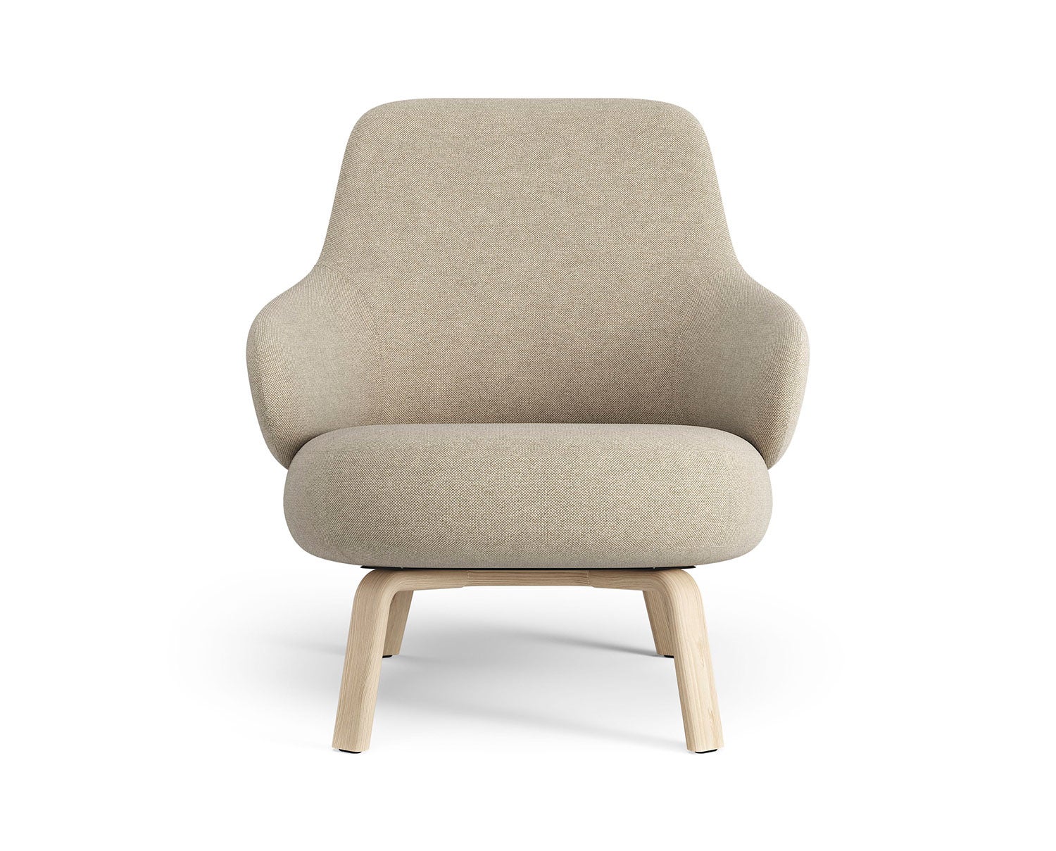 Låg | Tyg Hallingdal 0220 | Lackad ask