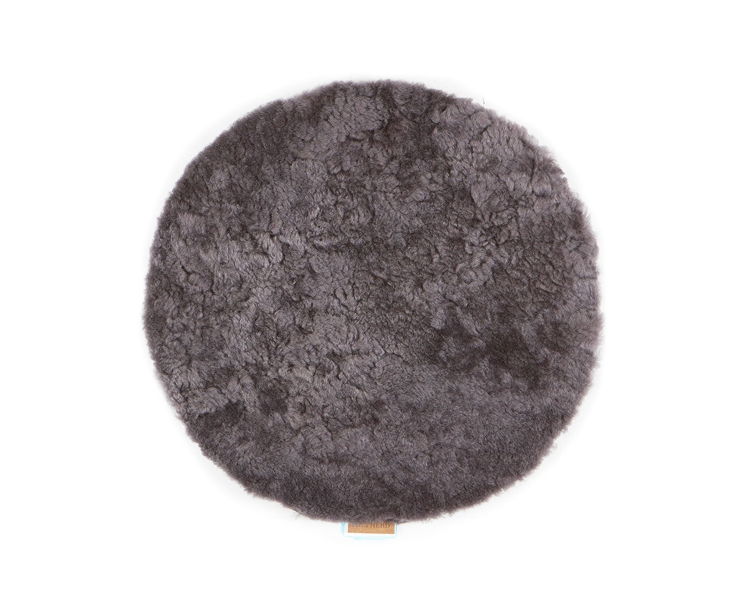 Ida stolsdyna fårskinn i carbon cappuccino från Shepherd