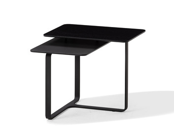 Root Soffbord 50x50 | Dubbelt, svartbetsad ek