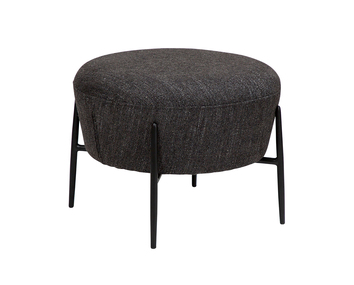 Orbit-Fotpall-Raven-Black-Boucle-Svart
