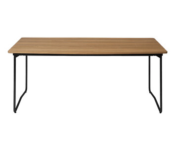 Bord B31 170 i oljad ek med svart stativ