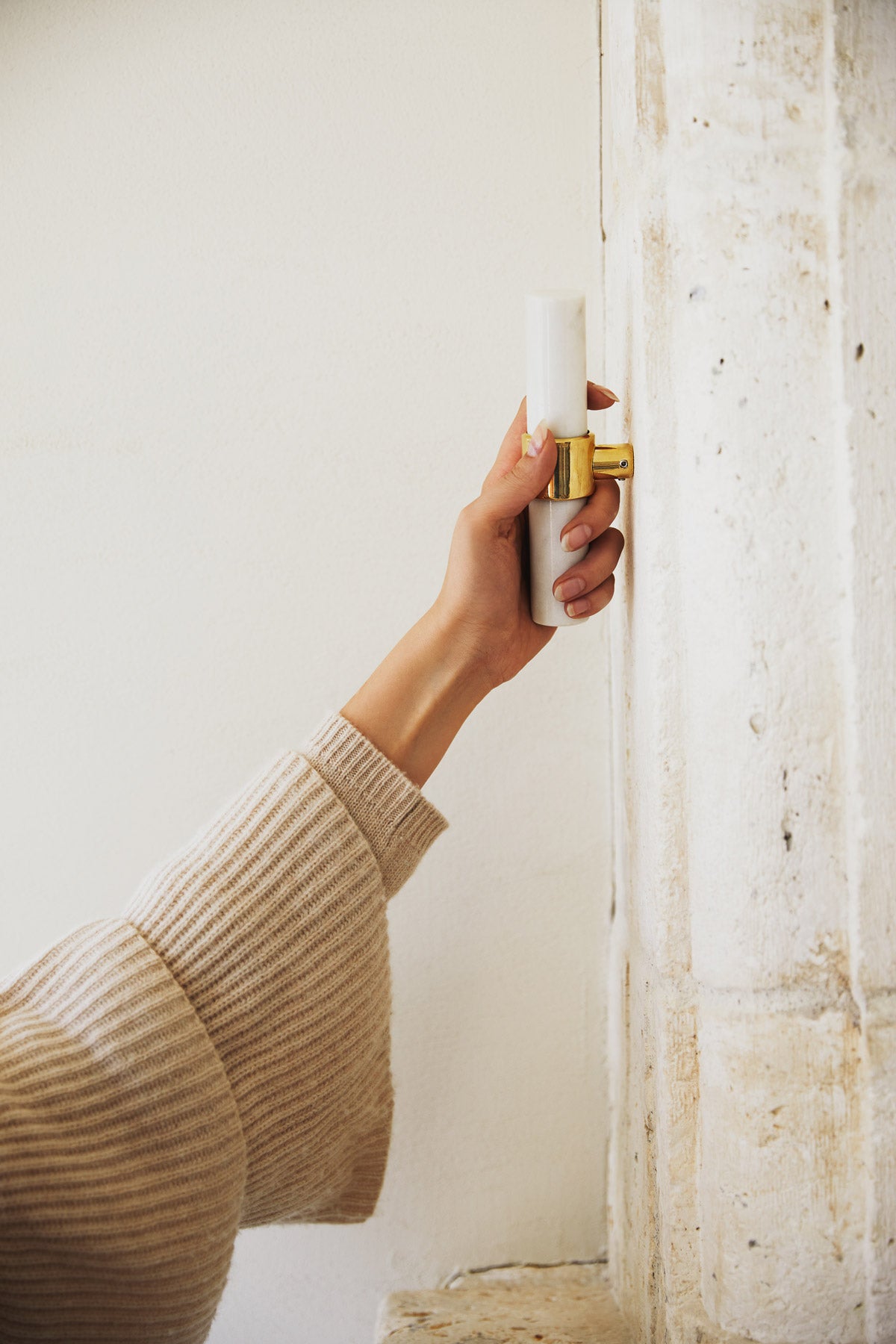 Baton Spjällvred Vit Marmor