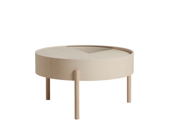 Arc Soffbord 66 centimeter Vitpigmenterad Ask