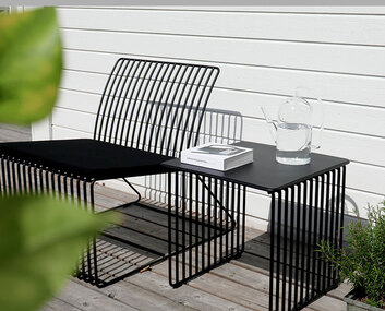 Barr Loungestol | Svart |  Fabrikant