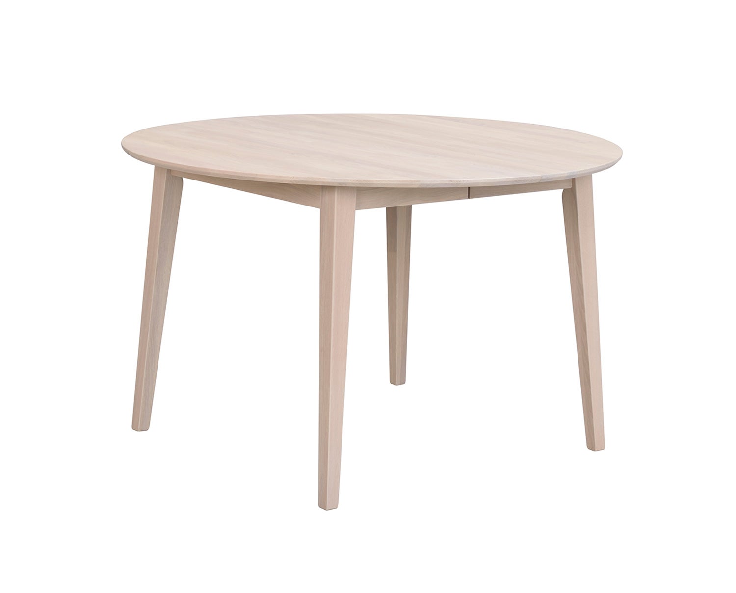 Filippa runt matbord 120 cm i vitpigmenterad ek