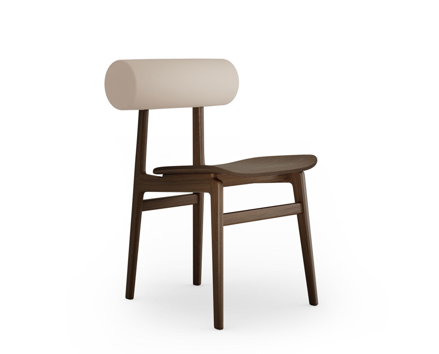 Toten stol i rökt ek med tyg Terra Lime från Norr11