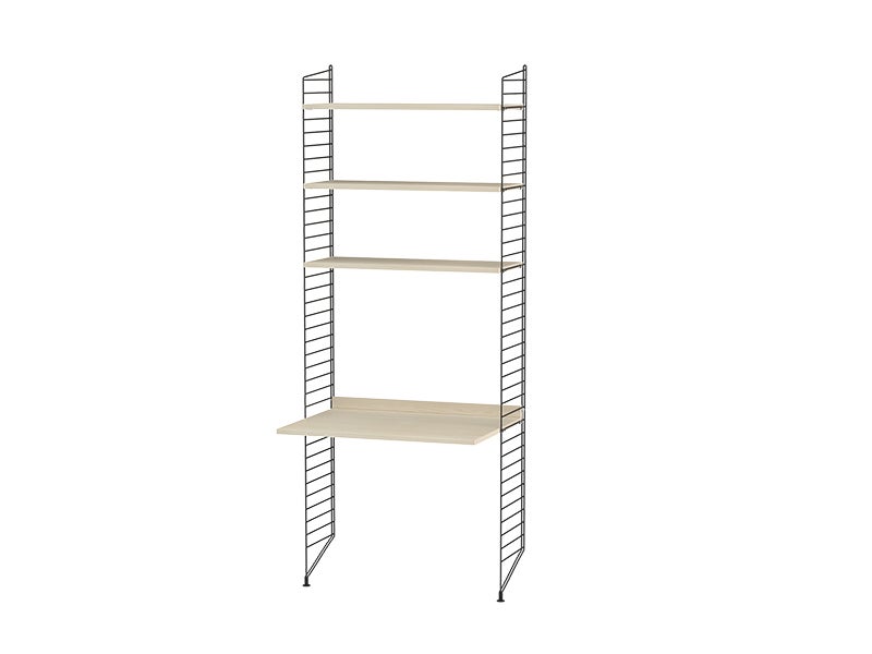 String Kombination Skrivbord A Ask / Svart