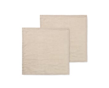 Linneservetter 2-pack Natural