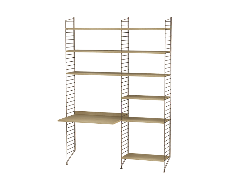 String kombination arbetsplats B Ek/ Brun