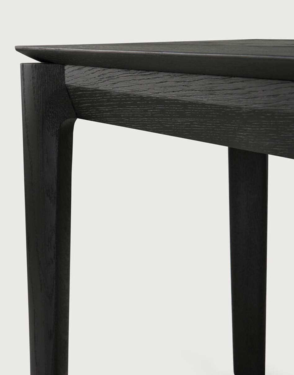 Bok Bänk i svart ek