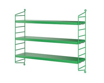 String pocket vägghylla Grön