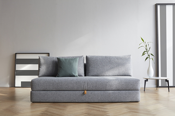 Osvald bäddsoffa - klädsel 565 Twist Granit från Innovation