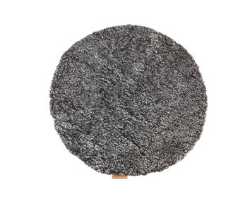 Ida stolsdyna fårskinn i färg svartgrafit från Shepherd