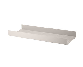 String Hylla metall Beige 78x30 Högkant
