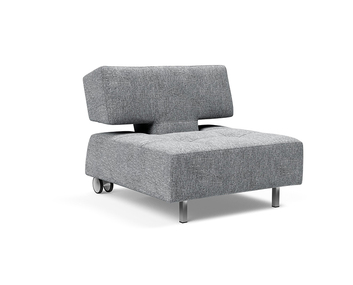 Long Horn fåtölj i tyget 565 Twist Granite