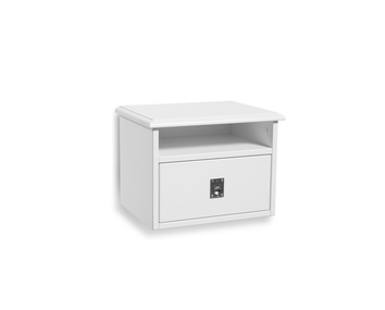 Smögen Sängbord Vägghängt Vitlack