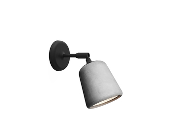 Material Vägglampa Ljusgrå betong