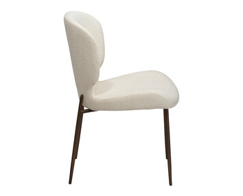 Glory Stol Bone White / Antique Brass Dan-Form