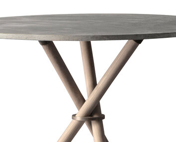 Aldric Cafébord Runt Ø80 Light Grey