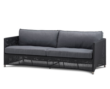 Diamond 3-sits utesoffa i Graphite från Cane-Line