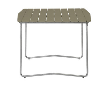 Bord B31 84 i ljusgrön lackad ek med varmförzinkat stativ