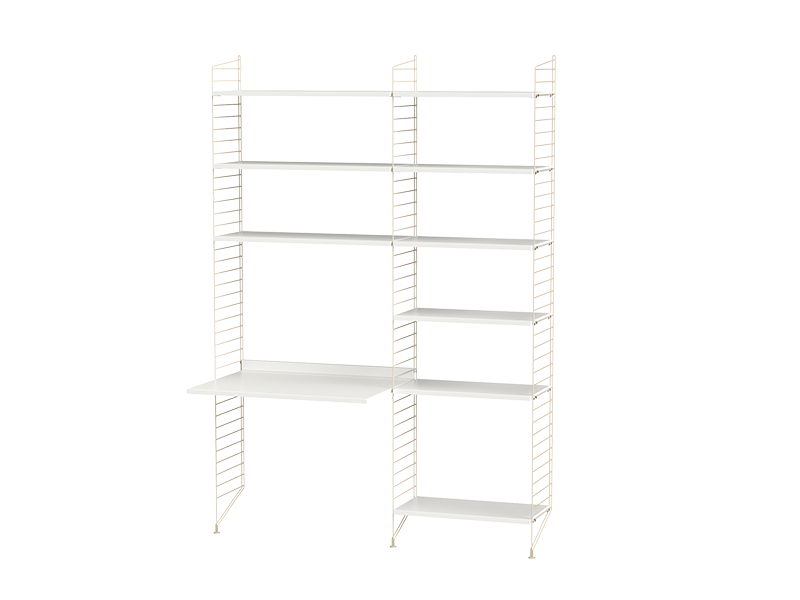 String kombination arbetsplats B Vit/ Beige