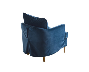 Julia Fåtölj klädd i Classic Velvet 11 Dark Blue