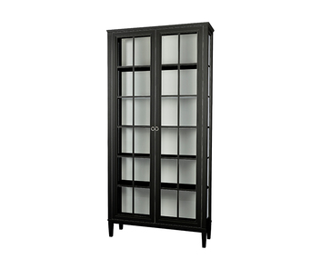 Stockholm 2.0 Vitrinskåp Svart