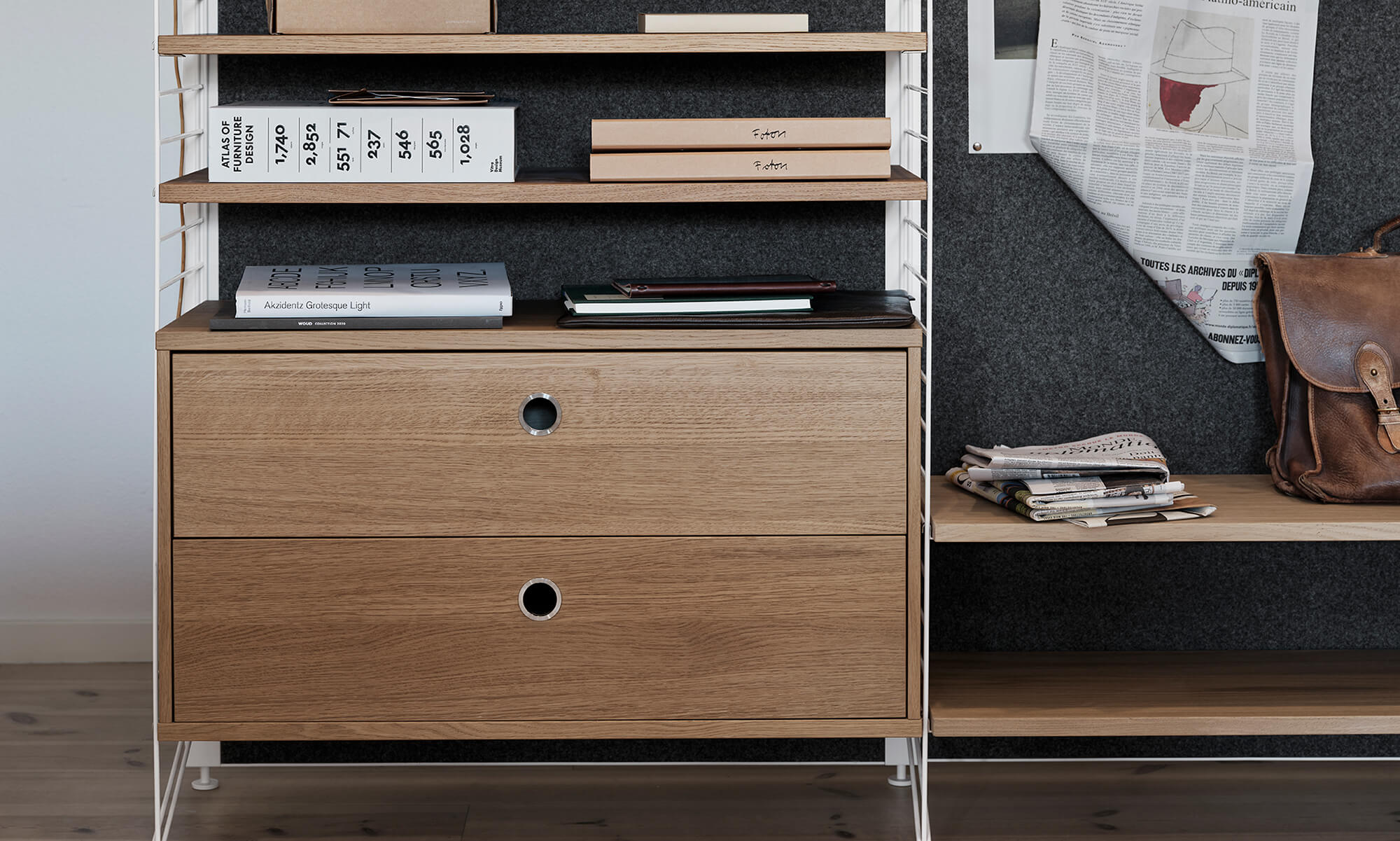 String bokhylla kombination Lådor