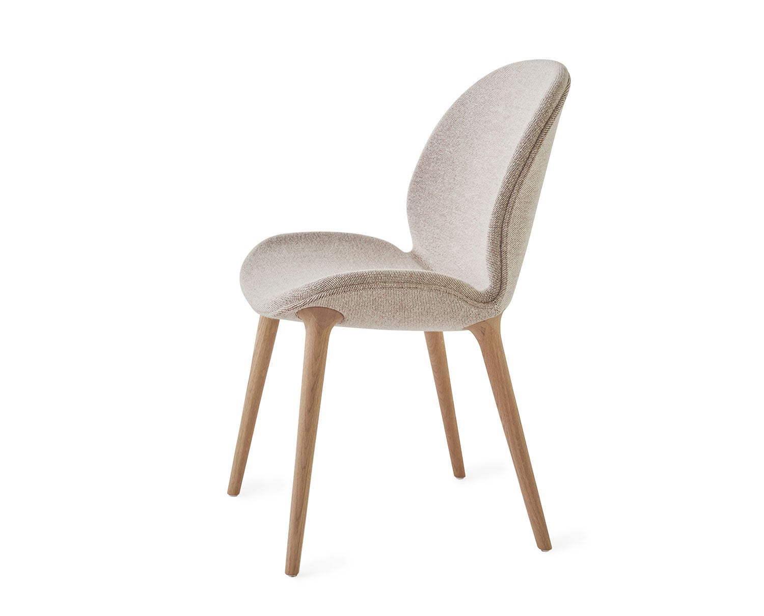 Vipp 462 Lodge Stol i tyget Chestnut/Beige med ljusa ekben