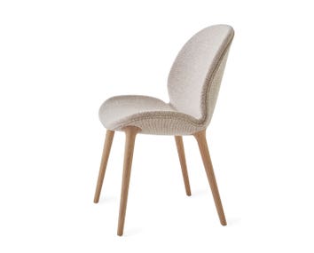 Vipp 462 Lodge Stol i tyget Chestnut/Beige med ljusa ekben