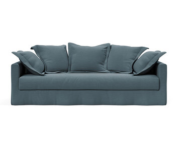Bäddsoffan Pascala. Tyg 573 Vivus Dusty Blue.
