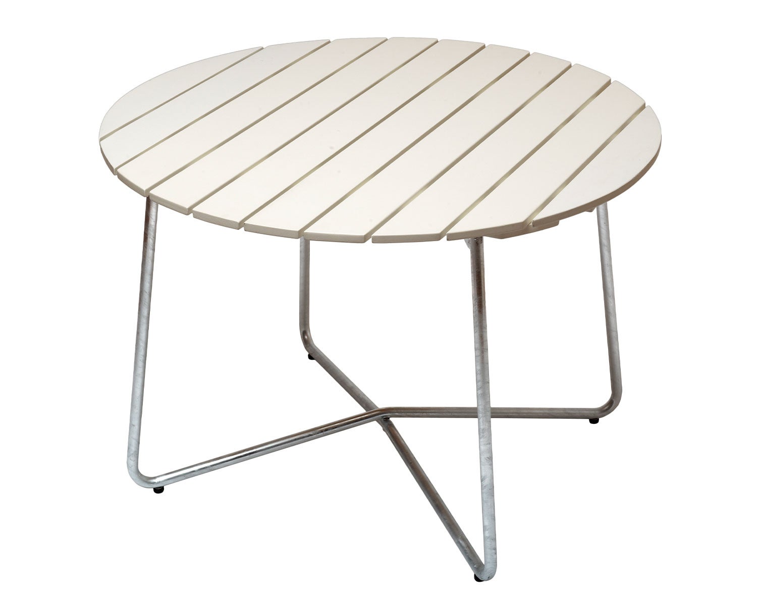 Bord 9A från Grythyttan i vitlackad ek i diameter 100 centimeter