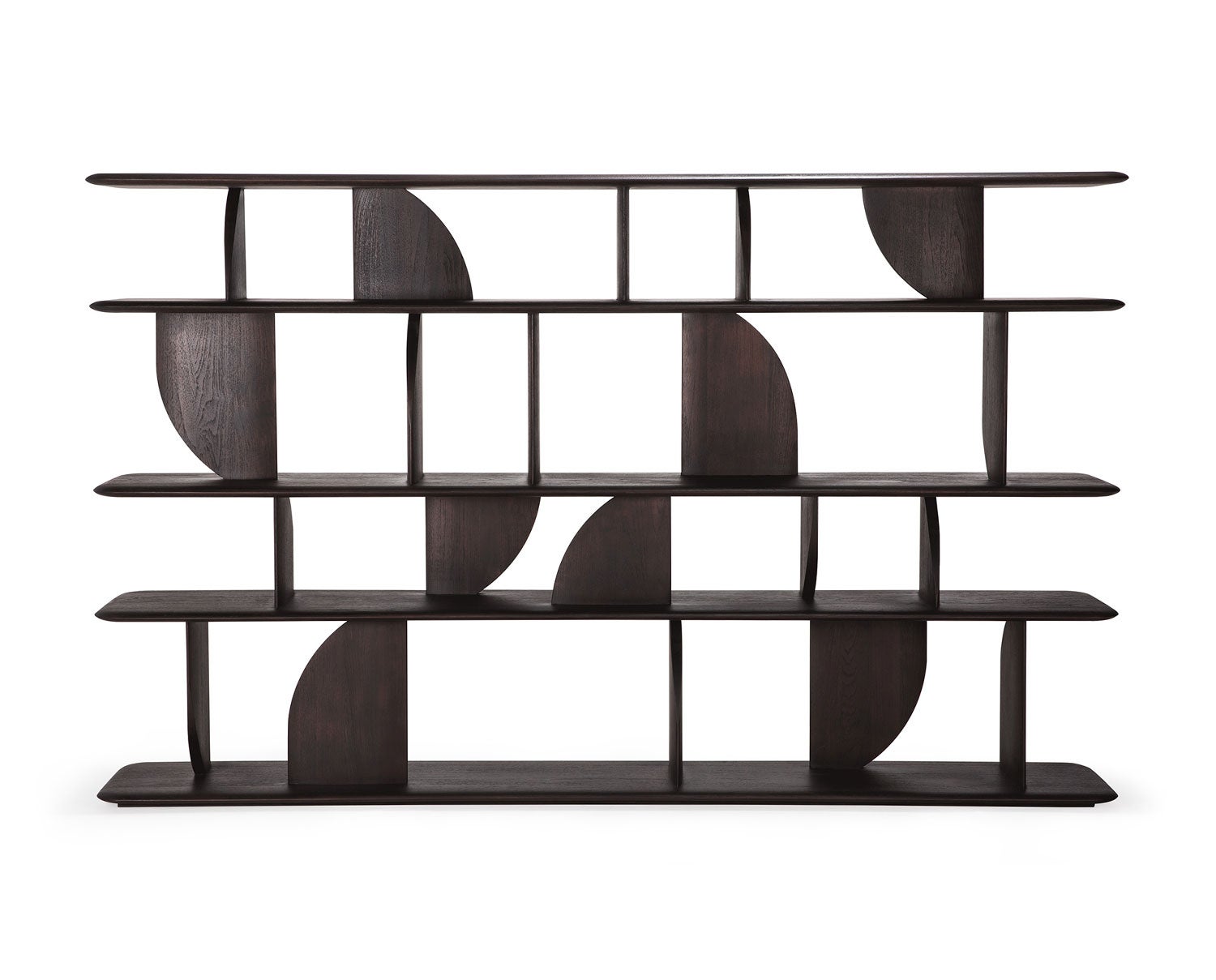 Geometric Hylla Brun Teak