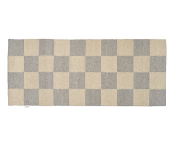 Squares Gångmatta 80x200 i färgen Grå/Natur