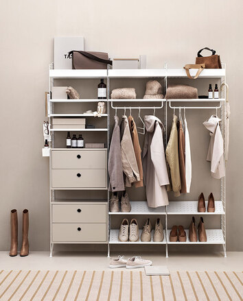 String system Inspiration till Hall, Beige / Vit

