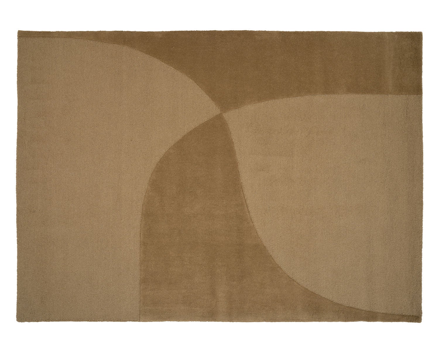 Split Plains Matta i färgen Mustard