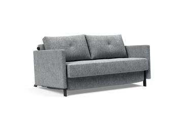 Cubed Bäddsoffa med armstöd i tyget 565 Twist Granite