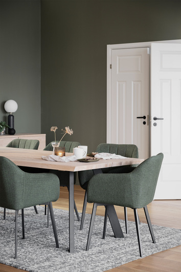 Bolton Karmstol Grön med Fred Matbord