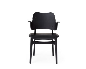 Gesture Stol Svart Svart läder