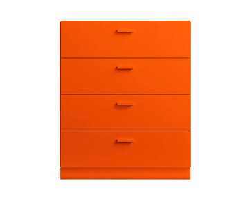 Relief Byrå Bred Orange | Sockel

