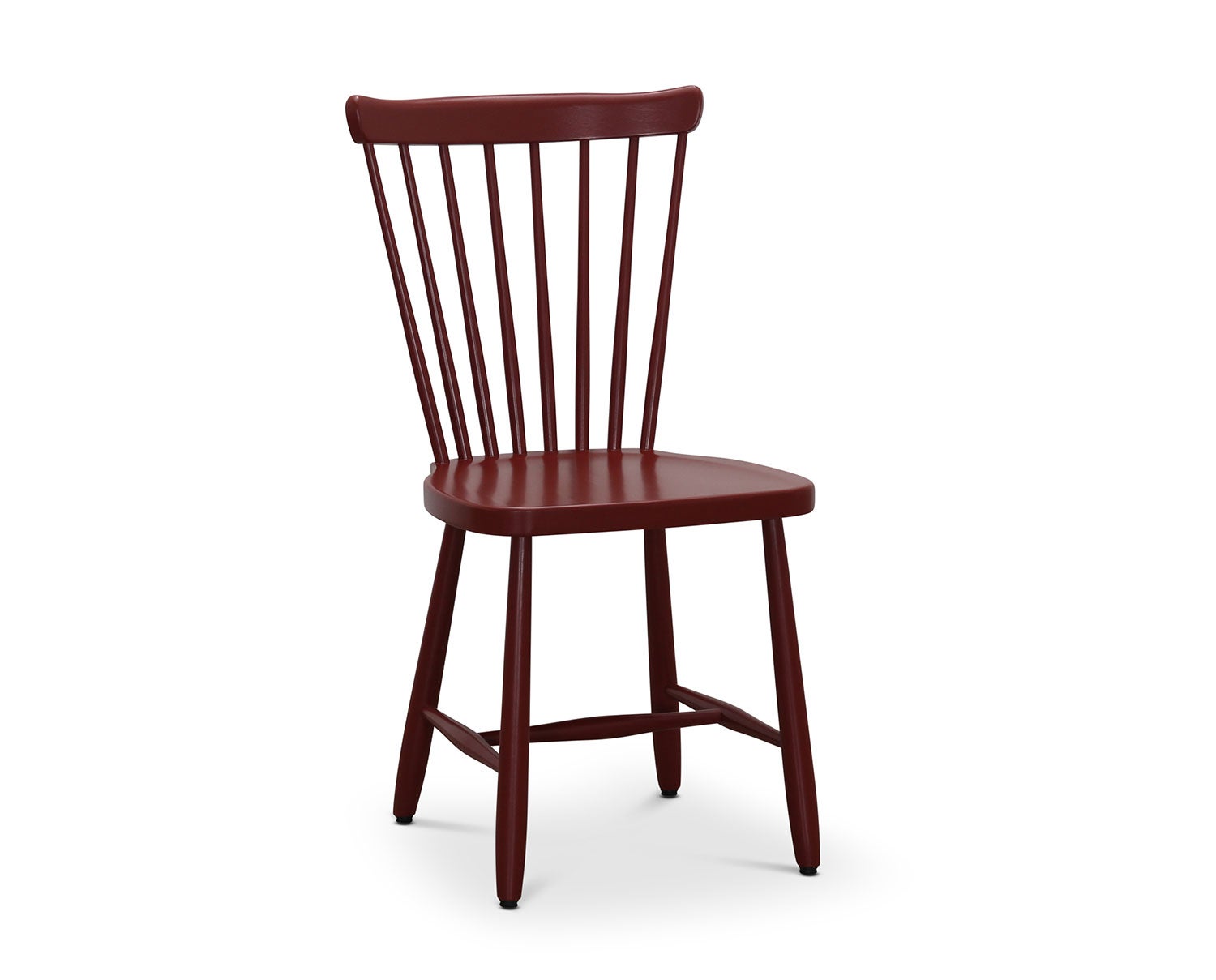 Haga Pinnstol i björk i färgen Burgundy