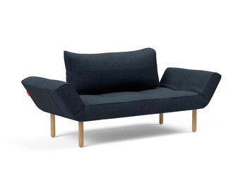 Zeal Bäddsoffa med stemben i tyget 515 Nist Blue