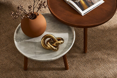 Tureen Soffbord | Vit Carrara