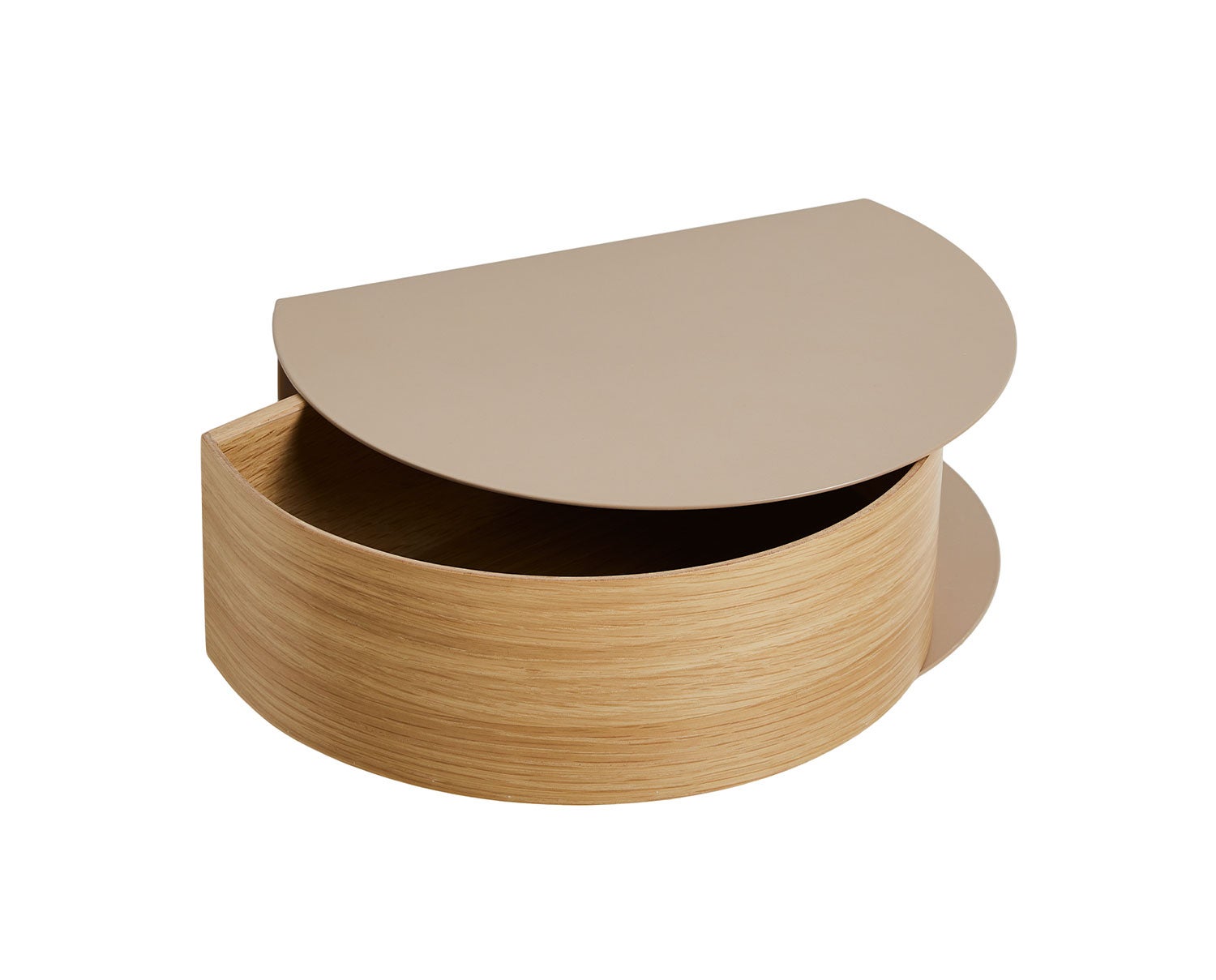 Wallie Vägghylla Ek / Gråbeige