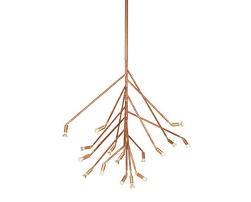 Kvist 16 Taklampa i rå koppar